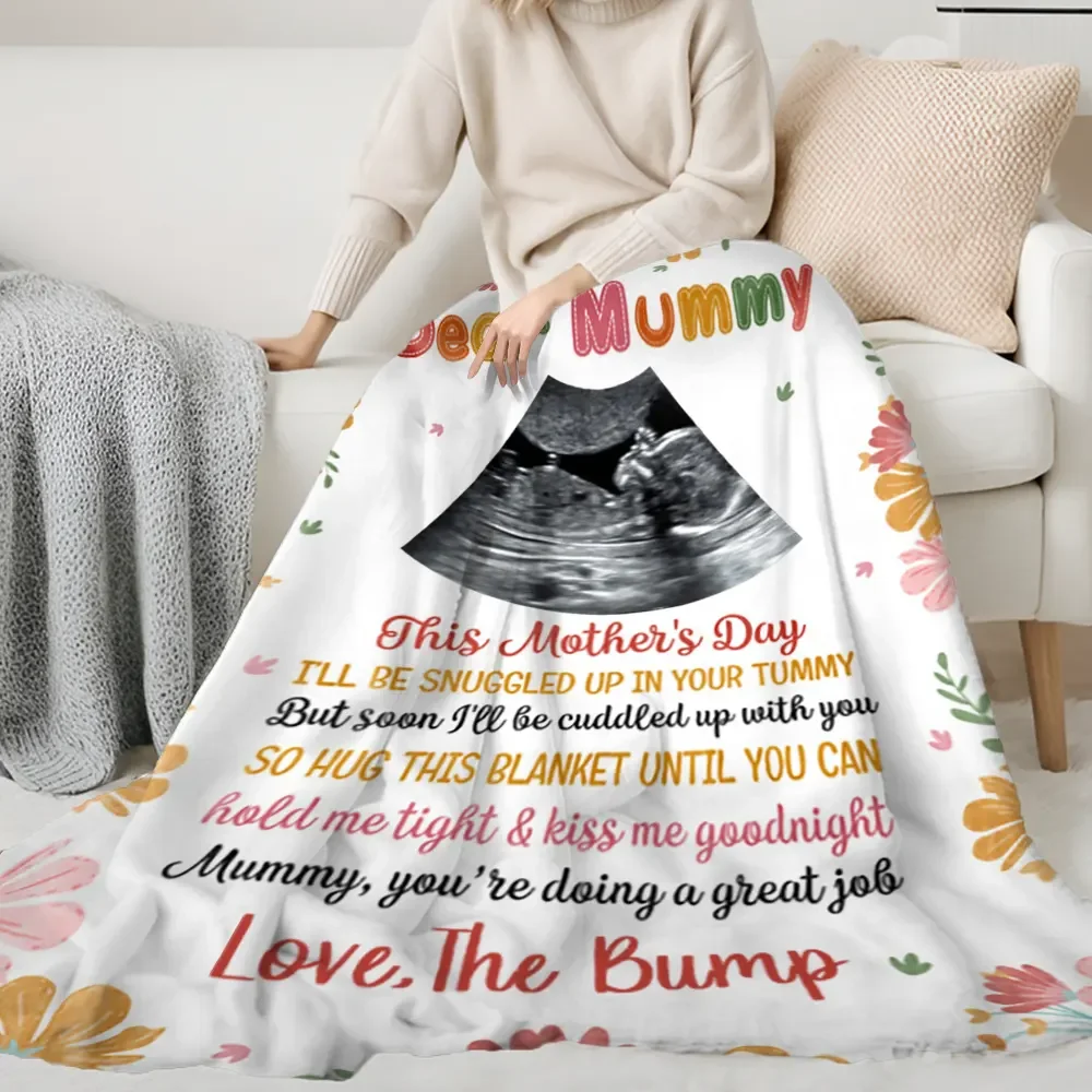Custom Ultrasound Blankets Personalized Mother's Day Blanket