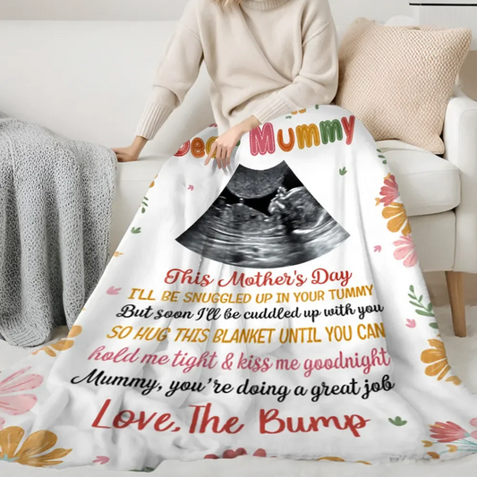Custom Ultrasound Blankets Personalized Mother's Day Blanket