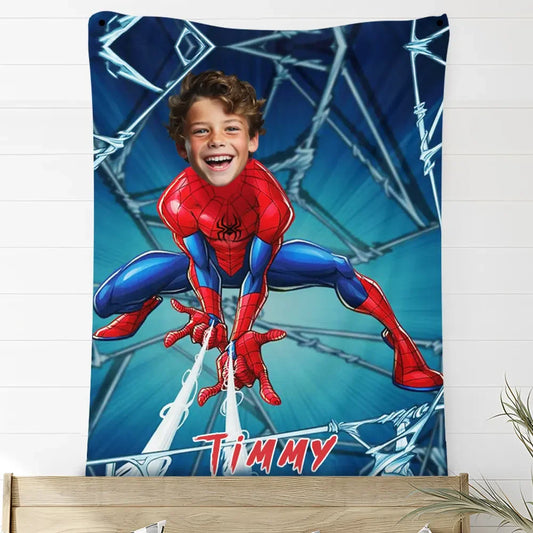Custom Spiderman Blankets Customized Spiderman Superhero Blankets