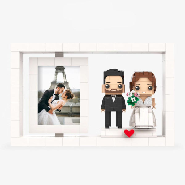 Custom Brick Figures Couple Portrait Block Perfect Wedding Gift For Loved Ones