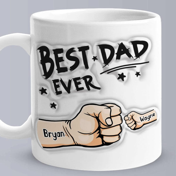 Father's Day Gifts Personalized Kids Names Coffee Mug You are My Best Dad Gifts for Dad