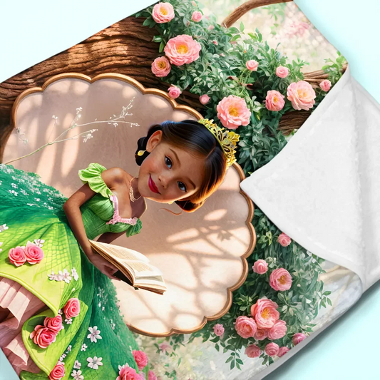 Custom Blankets PersonalizedAfrican-American Princess Blankets