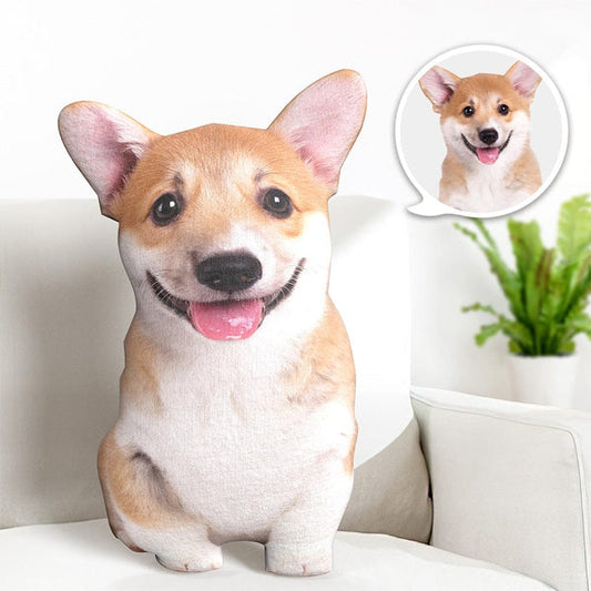 Personalized Pet Pillow Custom Animal Photo 3D Pillow Pet Portrait Throw Pillow