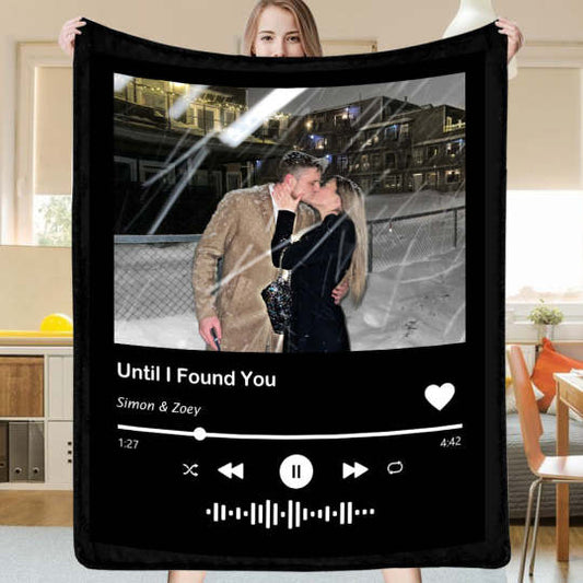 Custom Music Photo Blankets Valentine'S Day Gift Blanket