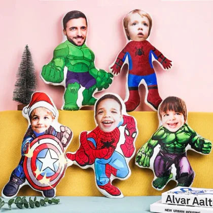 MiniMe Pillow Dolls Custom Face Pillow Personalized Photo Buzz Lightyear Fight Pillow
