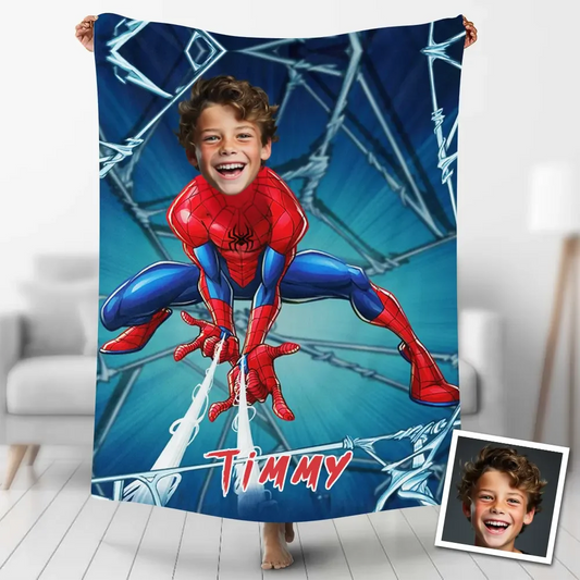 Custom Spiderman Blankets Customized Spiderman Superhero Blankets