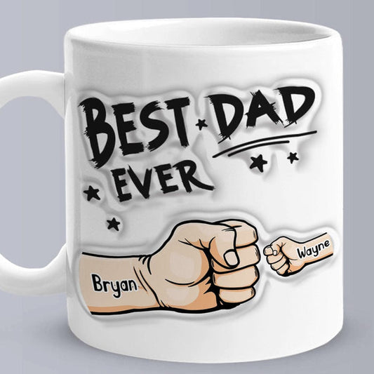 Father's Day Gifts Personalized Kids Names Coffee Mug You are My Best Dad Gifts for Dad