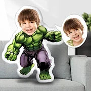 MiniMe Pillow Dolls Custom Face Pillow Personalized Photo Strong Hulk Pillow
